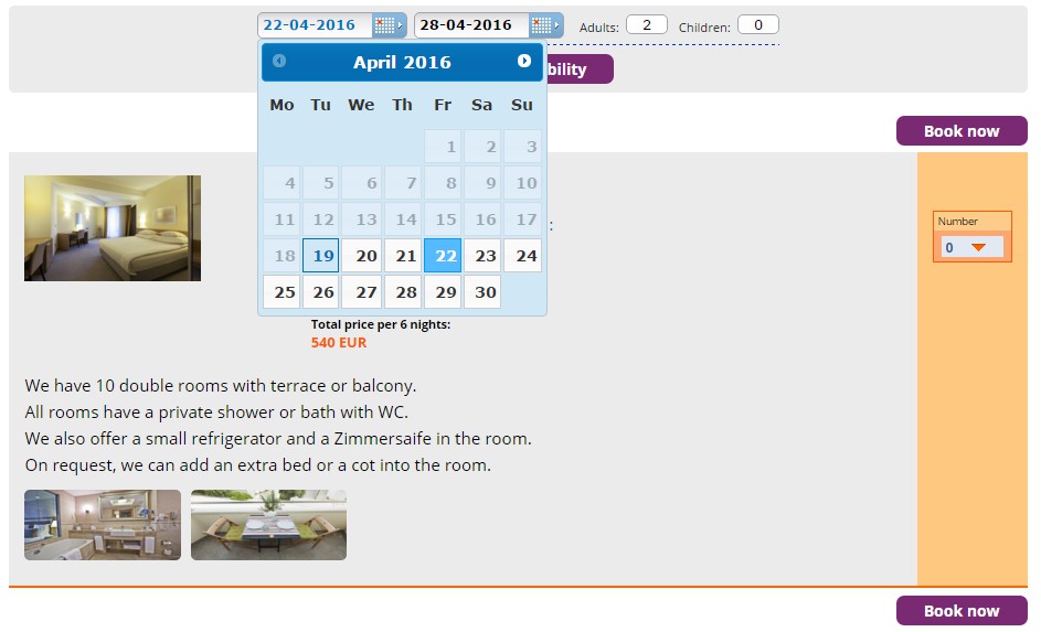  Sistema di prenotazioni per il vostro sito web